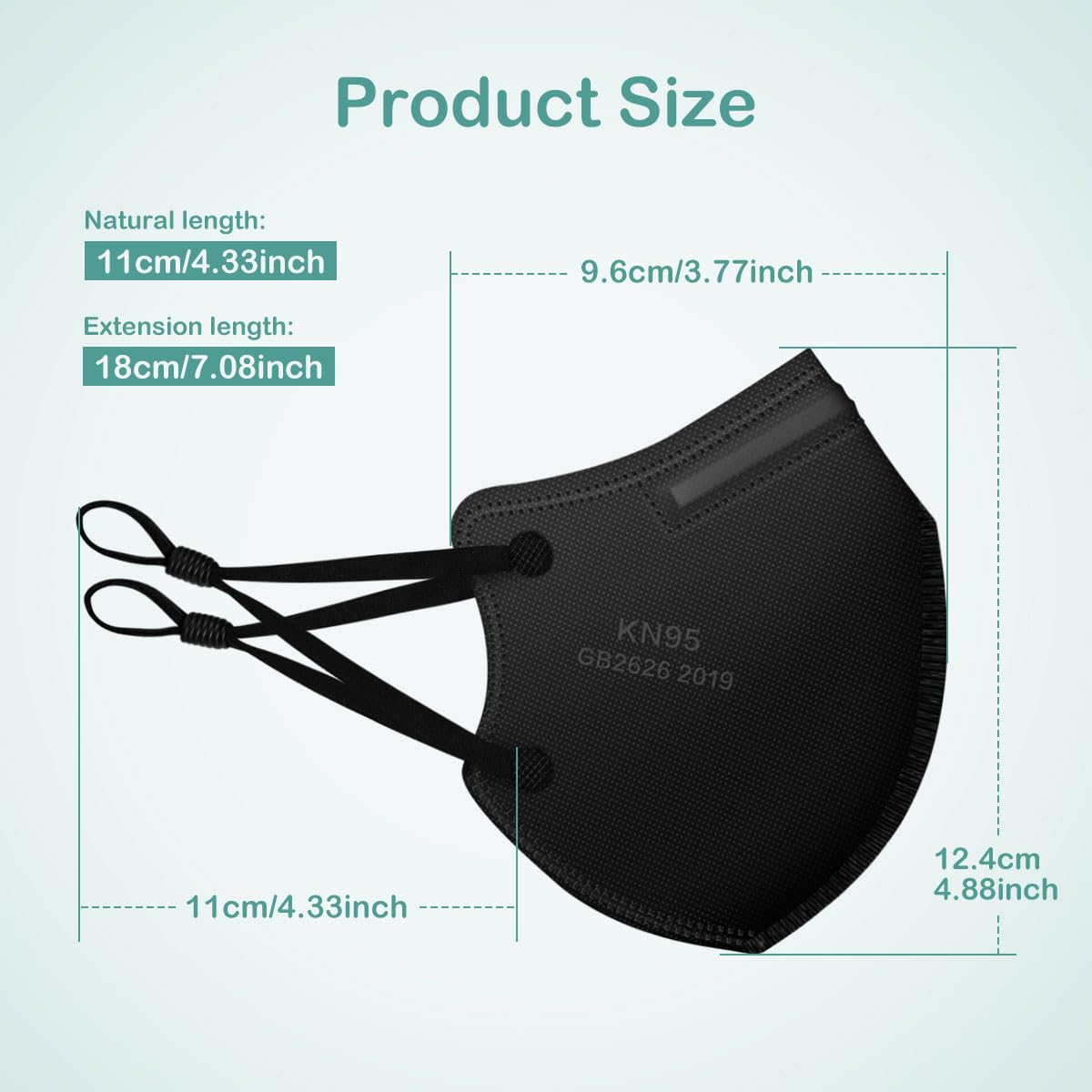 x-aokos kn95 sponge nose pad prevents fogging for clearer glasses.