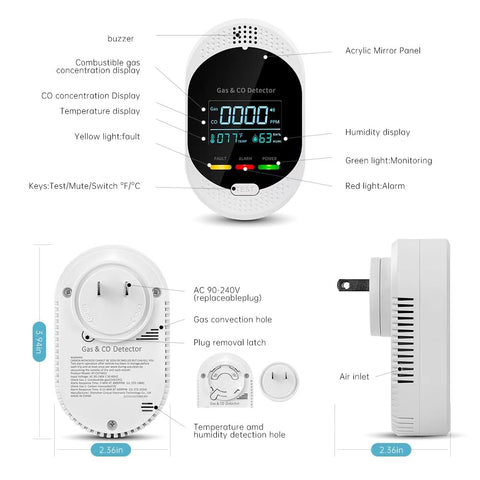 X-BFSMTH detector readings for quick gas risk assessment at a glance.