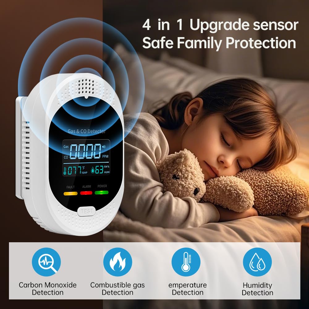 X-BFSMTH plug-in wall outlet detector provides continuous home protection.