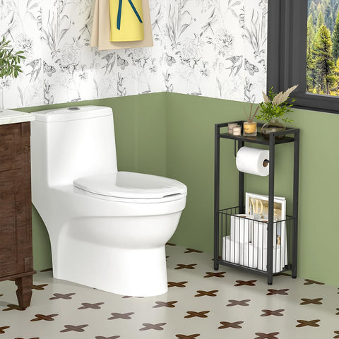 X-cosrack 3-in-1 storage solution for bathrooms keeps rolls organized.