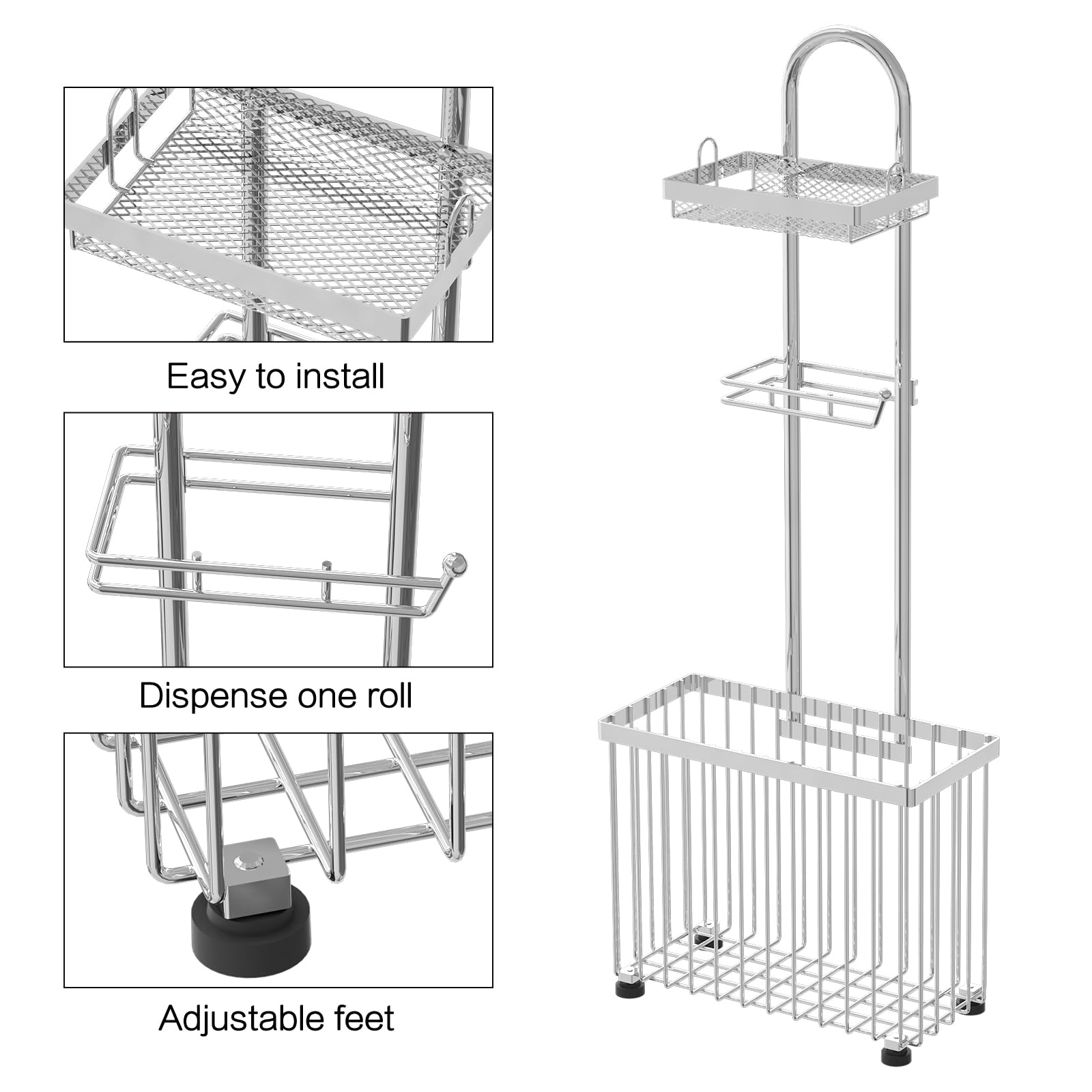 X-cosrack 3-in-1 storage keeps six rolls plus an extra ready for use