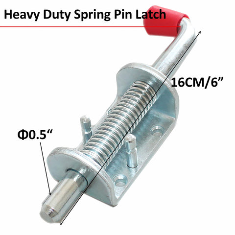 X-Haibei half-inch barrel bolt spring demonstrates sturdy zinc-plated hardware for heavy-duty use.