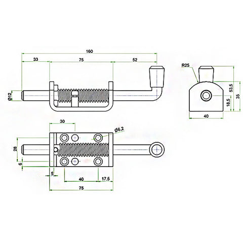 X-Haibei ramp door latch pin close-up highlights rugged, reliable closure.