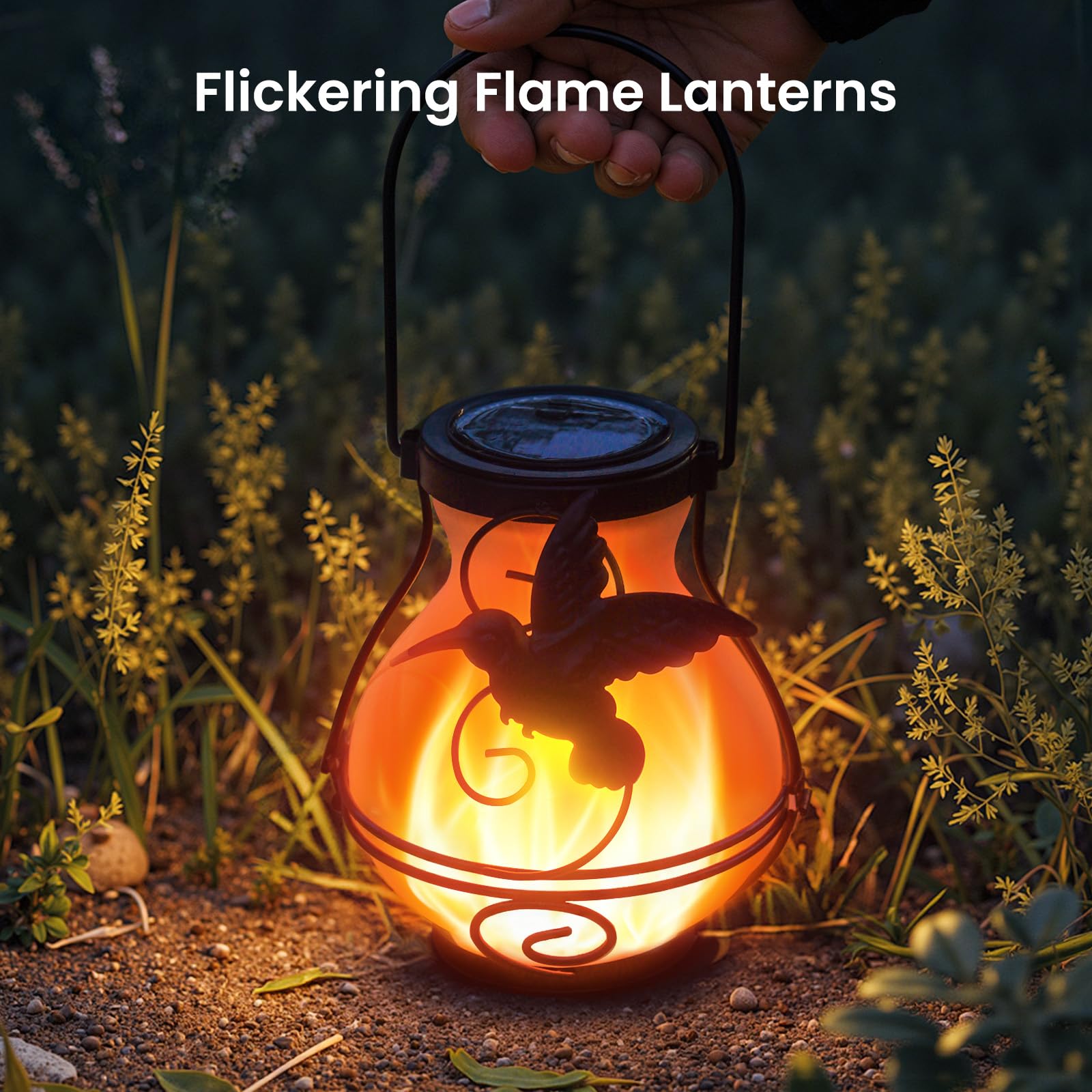 X-PREK metal hanging lantern enhances patio decor with durable outdoor style.
