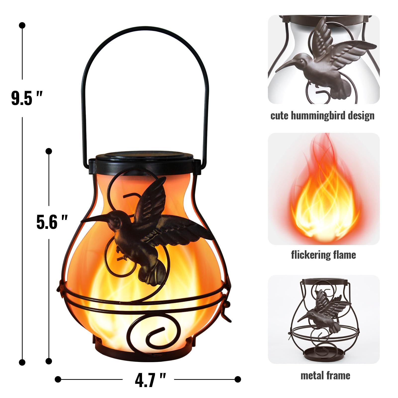 X-PREK outdoor garden lantern creates cozy porch lighting after sunset.