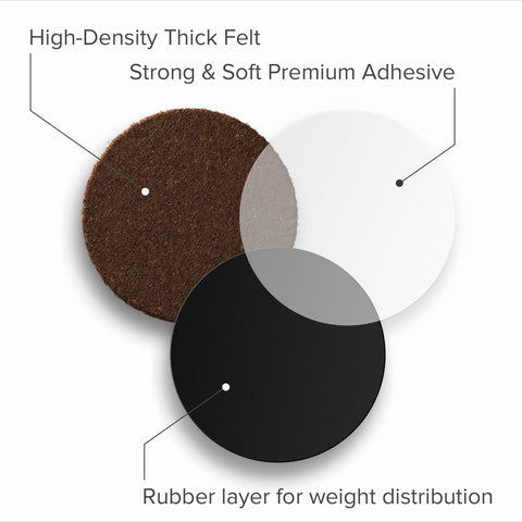 X-Protector 24 pads pack close-up highlighting complete set for multiple furniture legs.