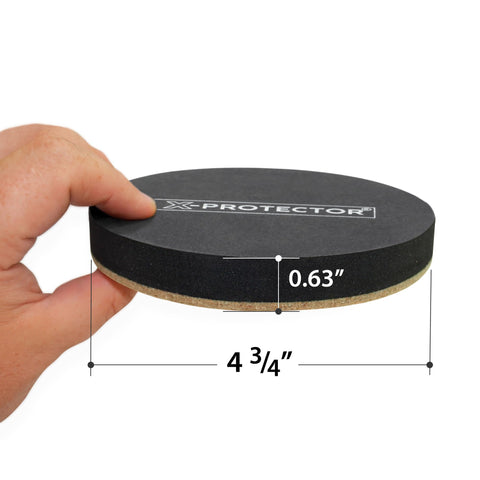 X-Protector 4-3/4-inch sliders easing furniture relocation with even weight distribution.