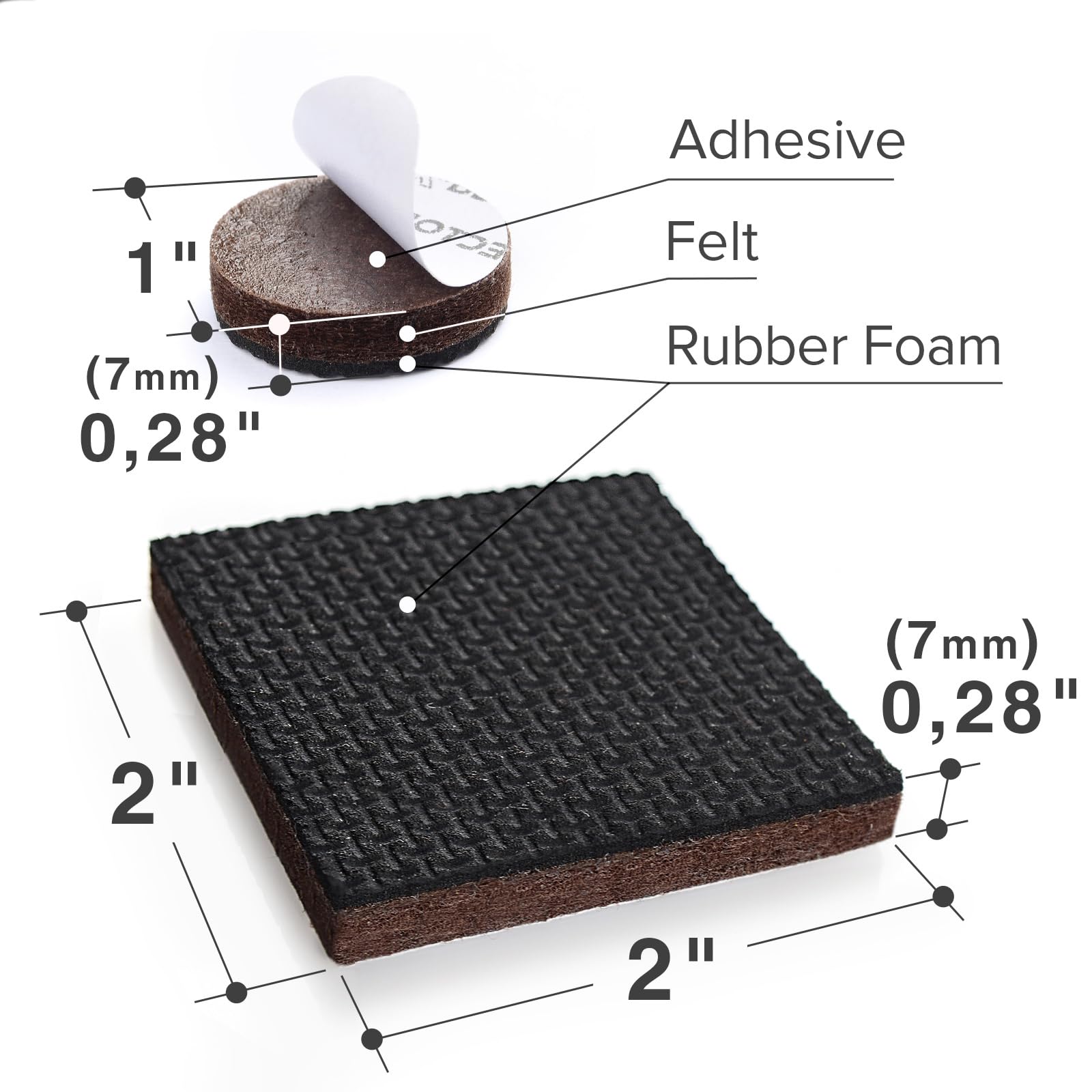 Close-up of X-Protector adhesive layer showing strong grip