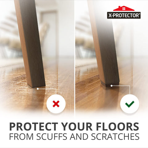 X-Protector pads ideal for sofa legs and recliners, reducing floor damage.