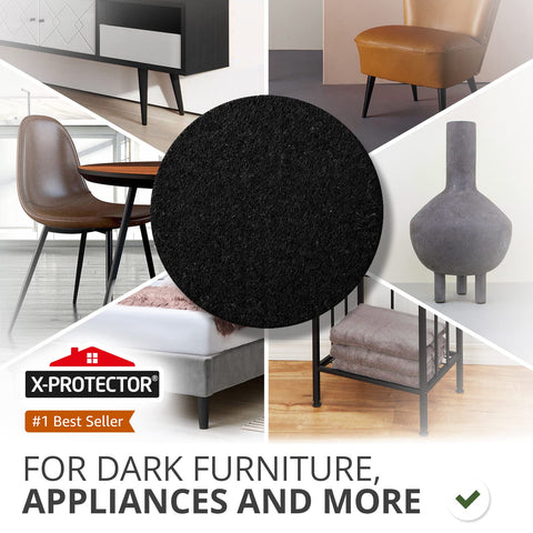 X-Protector chair leg pads in action prevent scuffs on hardwood floors