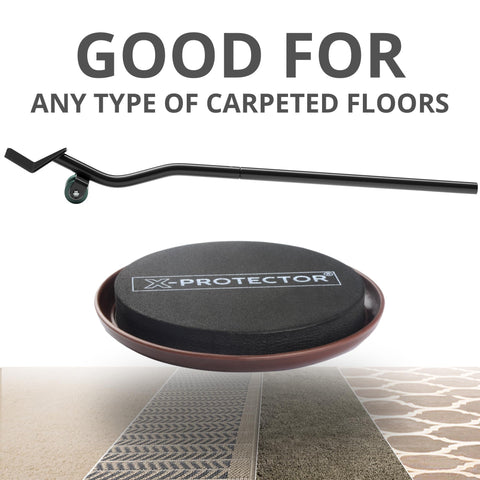 X-Protector demountable handle attached to sliders for quick setup