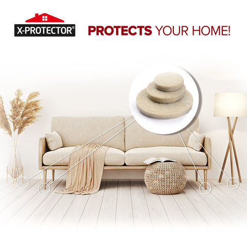 X-Protector easy-adhesion pads attach quickly and stay in place.