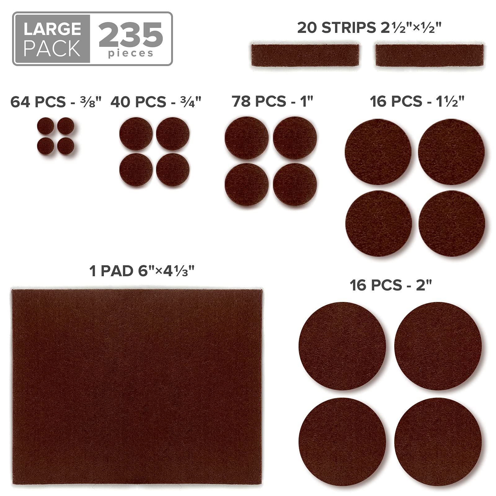 X-Protector durable pads reduce noise and scuffs during shifts