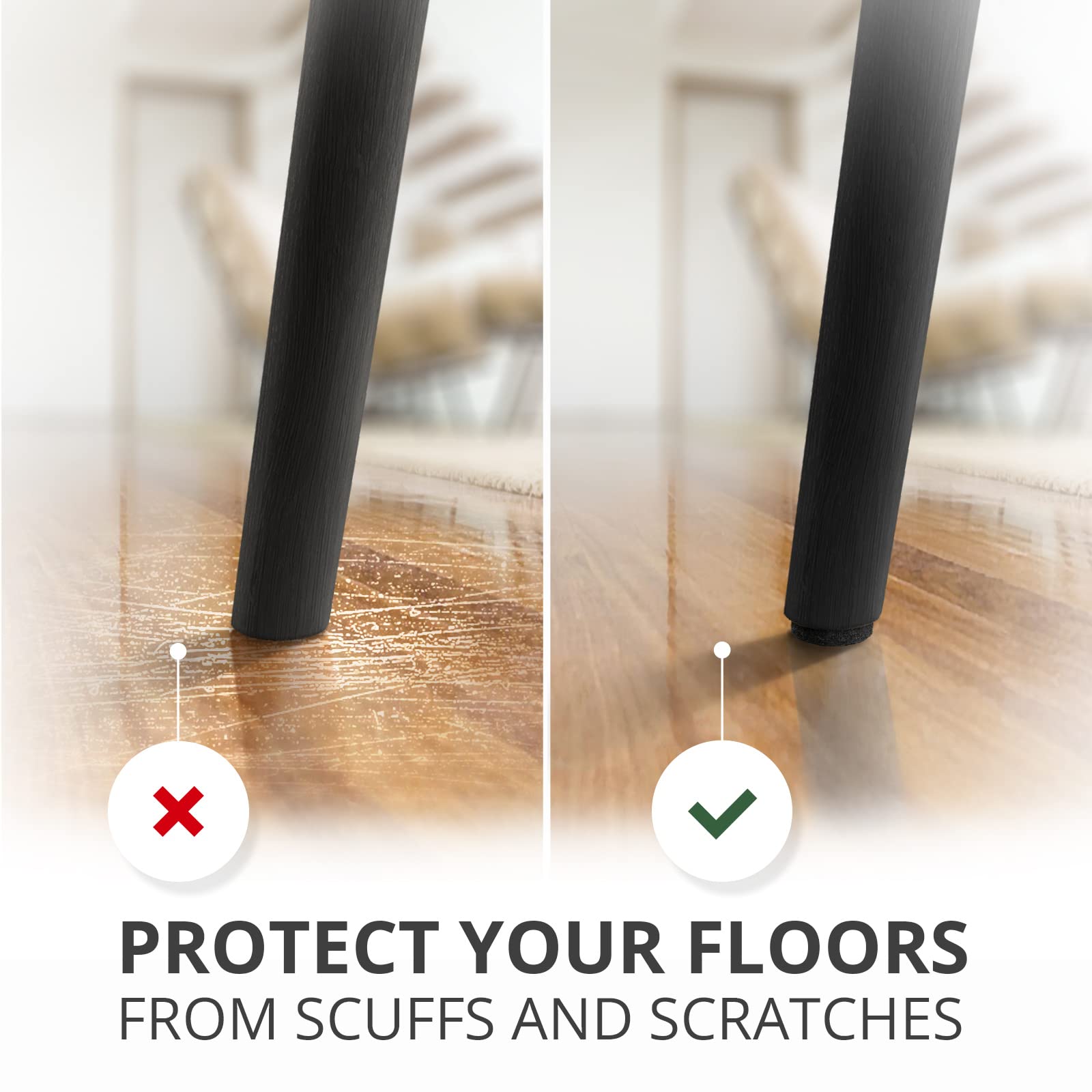 X-Protector eco friendly felt pads use recycled fibers for durability
