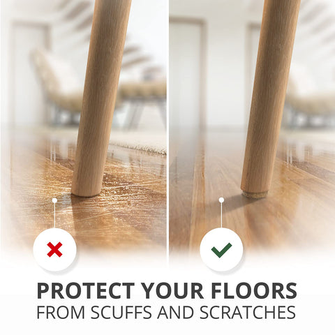 X-Protector floor-protection pads help furniture glide smoothly on hard surfaces.