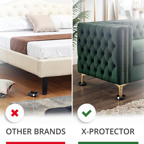 X-Protector round furniture pad protecting hardwood floors
