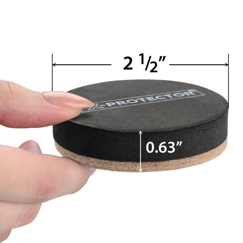 X-Protector 2.5-inch hardwood floor sliders distribute weight for easier gliding.
