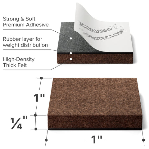 X-Protector pads guard tile, laminate, and wood floors during furniture movement.