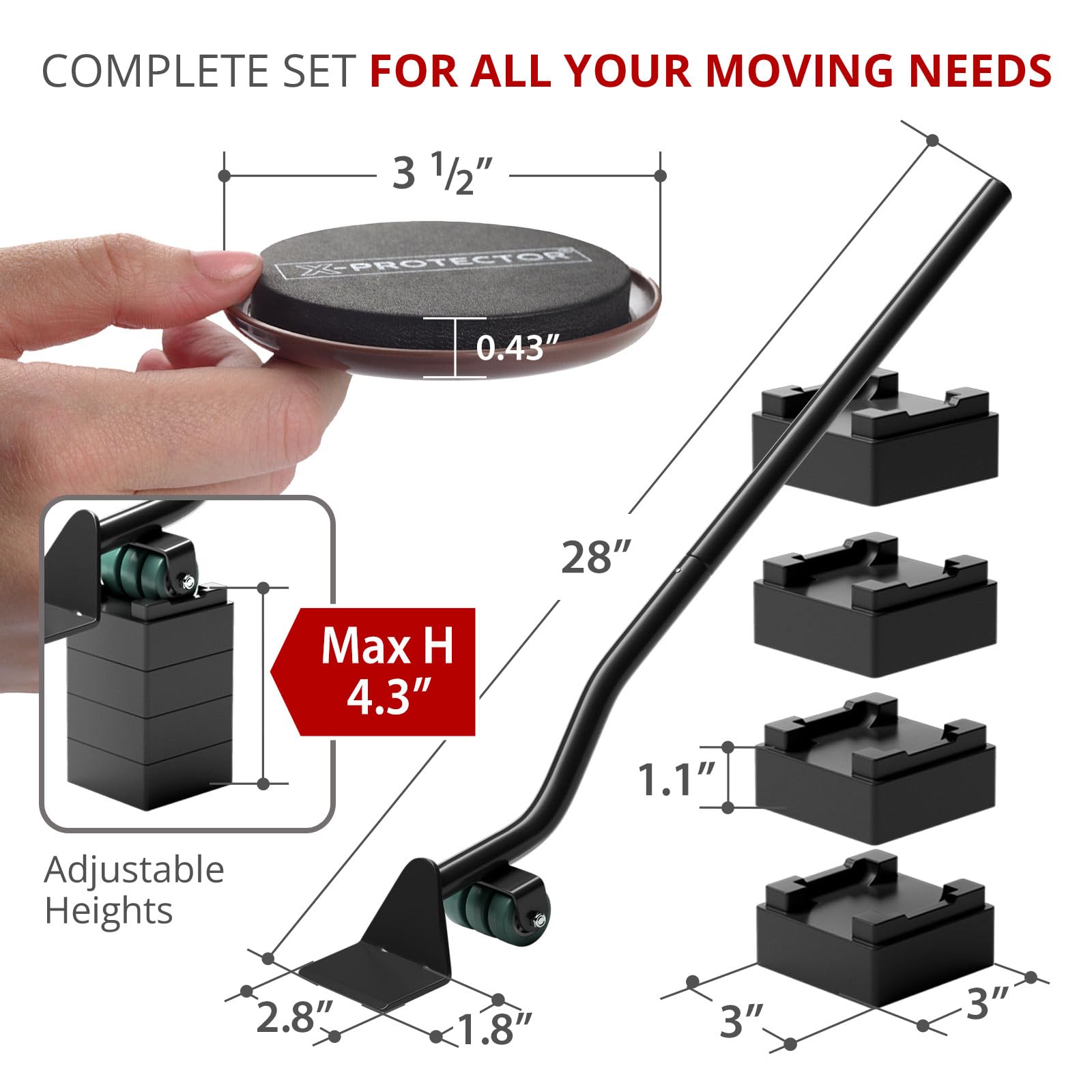 X-Protector heavy-duty furniture lifter in action lifting a sofa