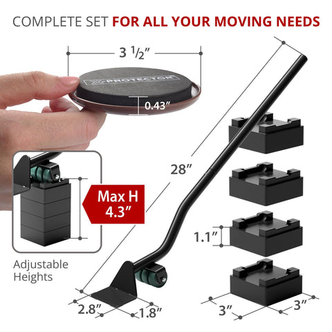 X-Protector heavy-duty furniture lifter in action lifting a sofa