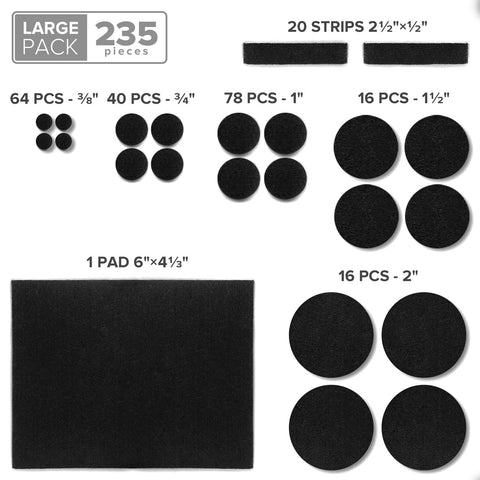 X-Protector pads include two free sandpapers for prepping furniture feet.