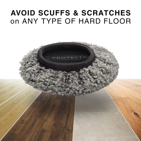 X-Protector multi surface sliders in action on carpet and wood floors