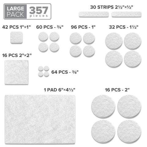 X-Protector pads on hardwood floor protecting surface during use.