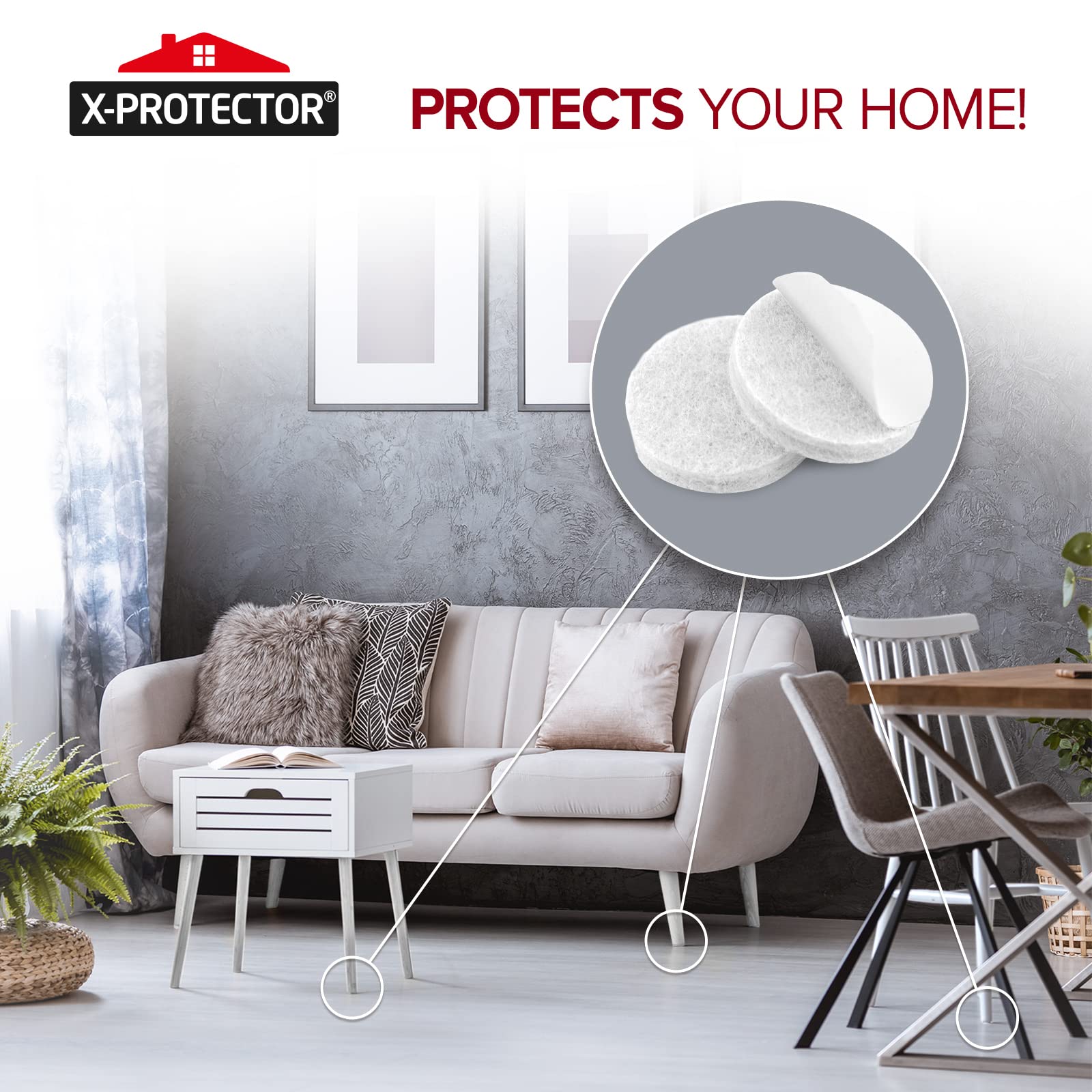 X-Protector trademark-approved pads indicating quality.