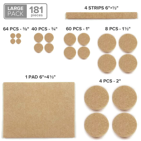 X-Protector variety of sizes fits chairs, tables, and desks for safe protection.