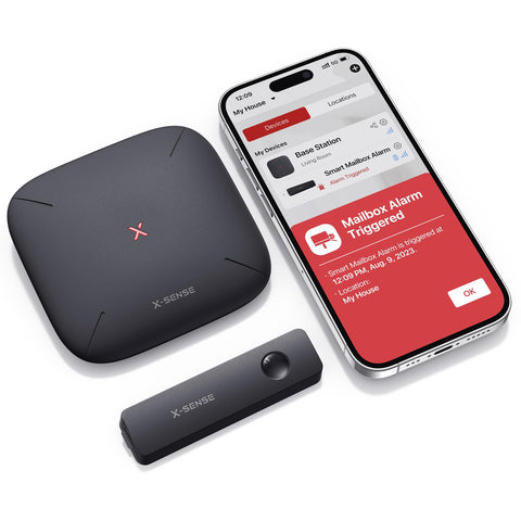 X-Sense Smart Mailbox Alarm unboxing with base station for first setup