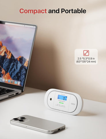 X-Sense XC01-R three-colored LED indicates alarm, power, or fault at a glance