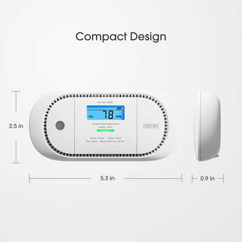 X-Sense XC01-R wall-mount or free-standing option fits any room layout