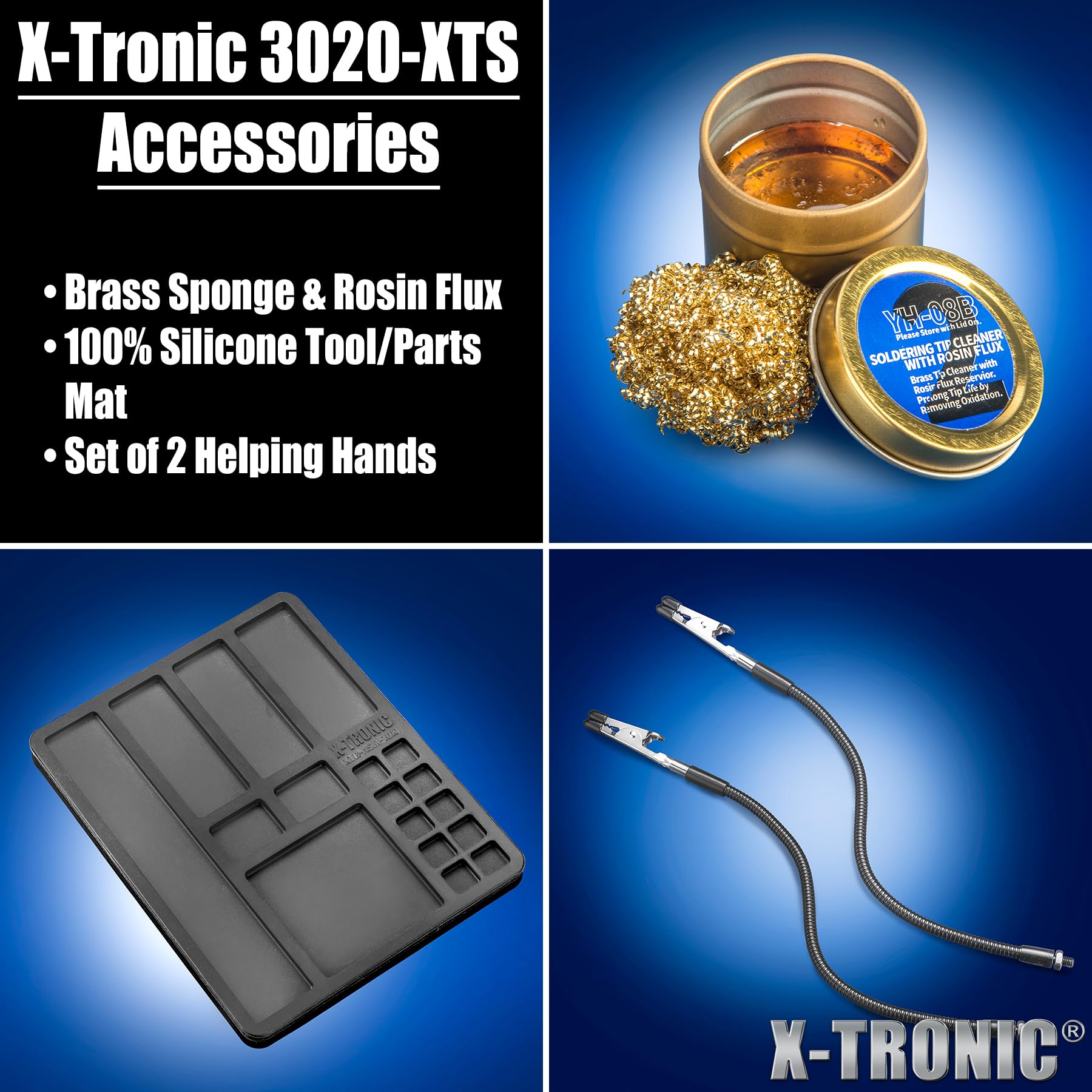 X-Tronic 3020-XTS long flexible cords enabling easy workspace setup