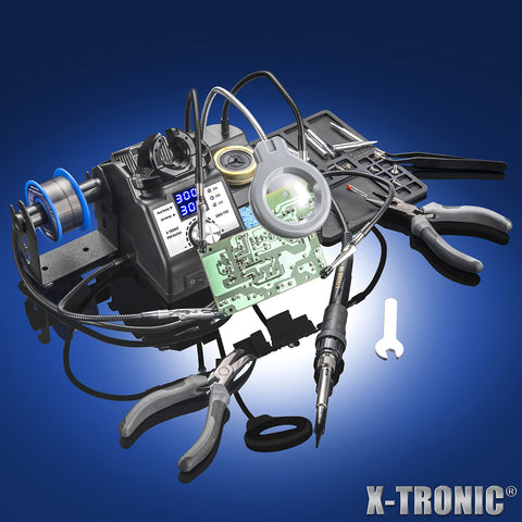 X-Tronic 3060-PRO mini mag lamp illuminates tiny work areas