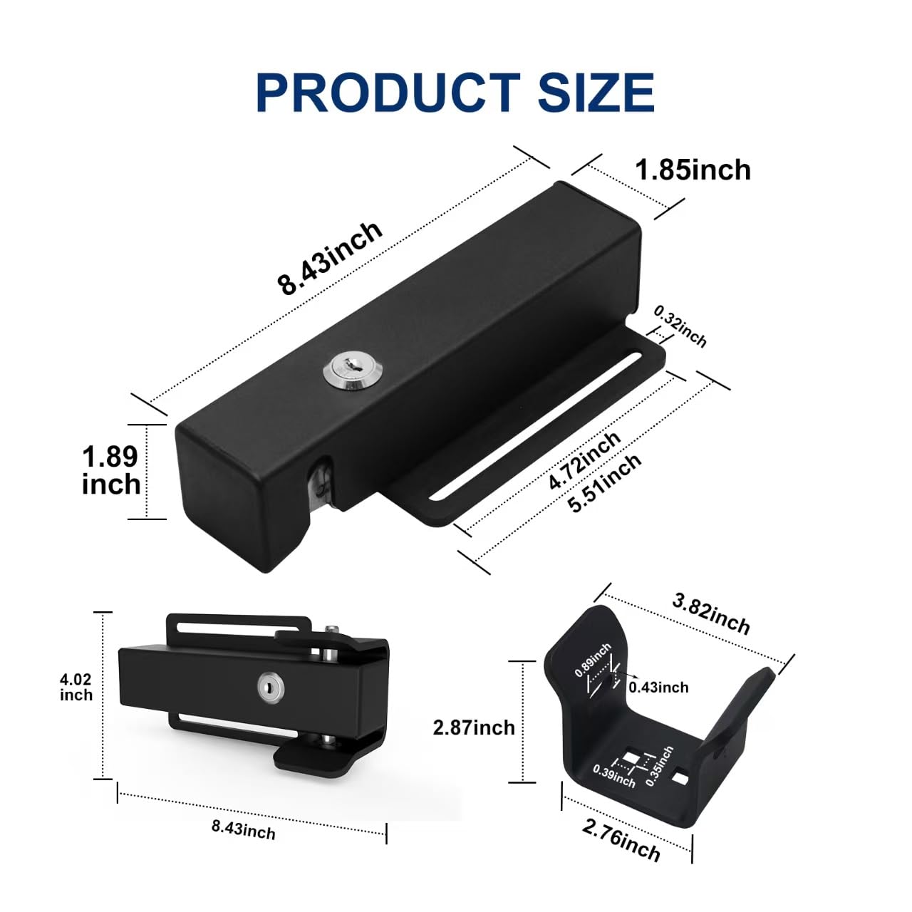 X X-HOUSE gate lock installed on swing gate demonstrates seamless automatic locking.