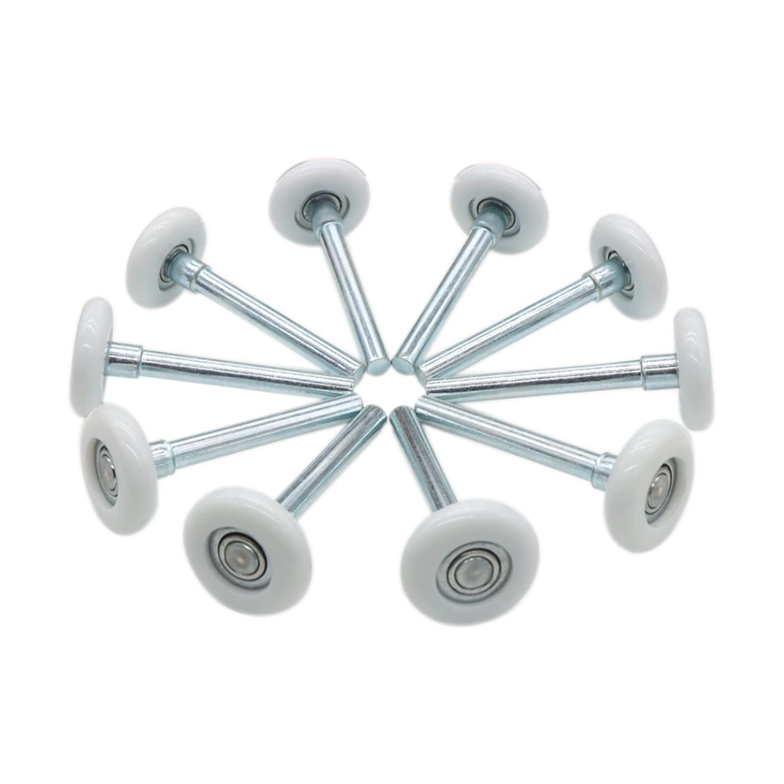 Xadnitu white nylon garage door roller 1.8 inch for a smoother glide.