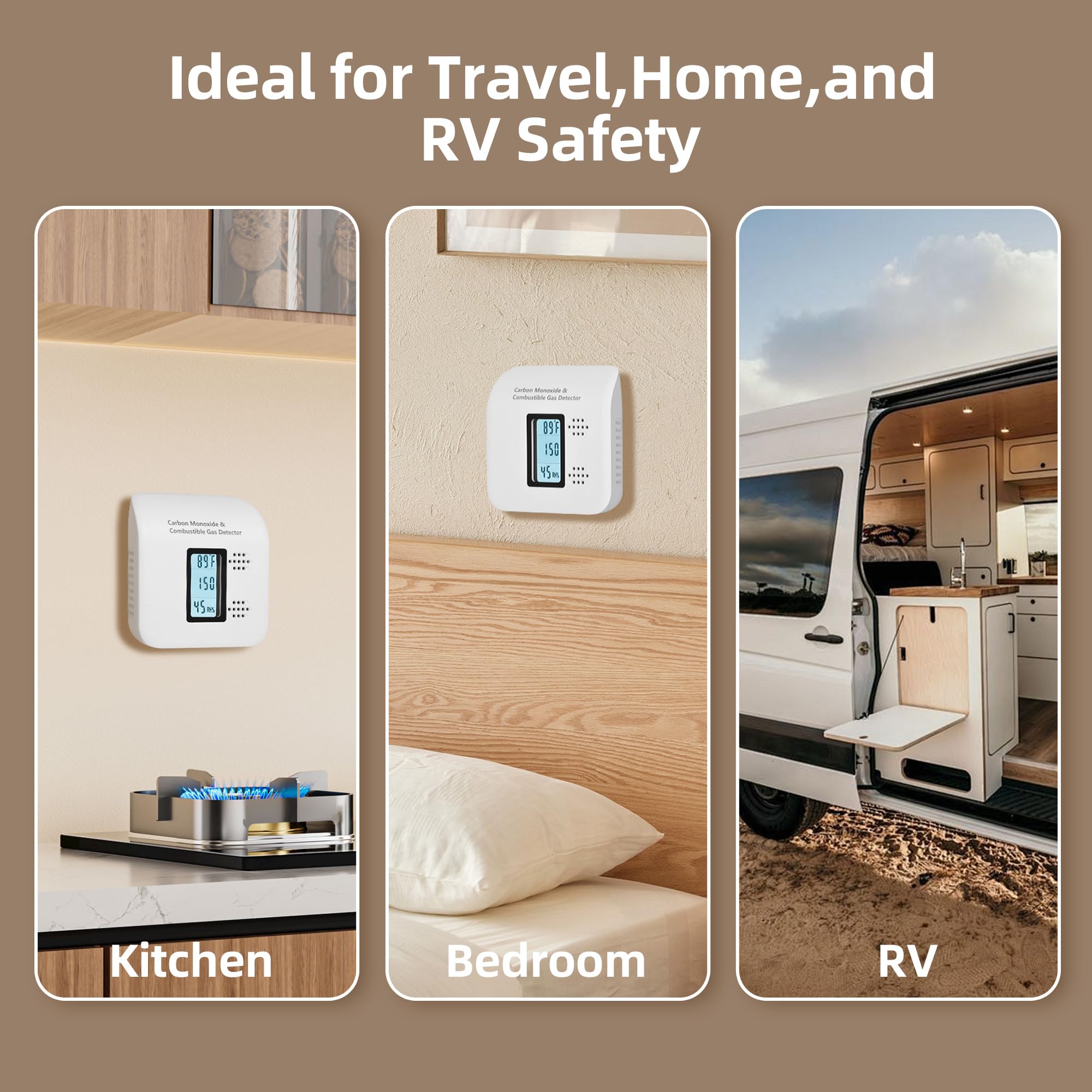 Xalire plug-in CO detector ultra-thin design for travel.