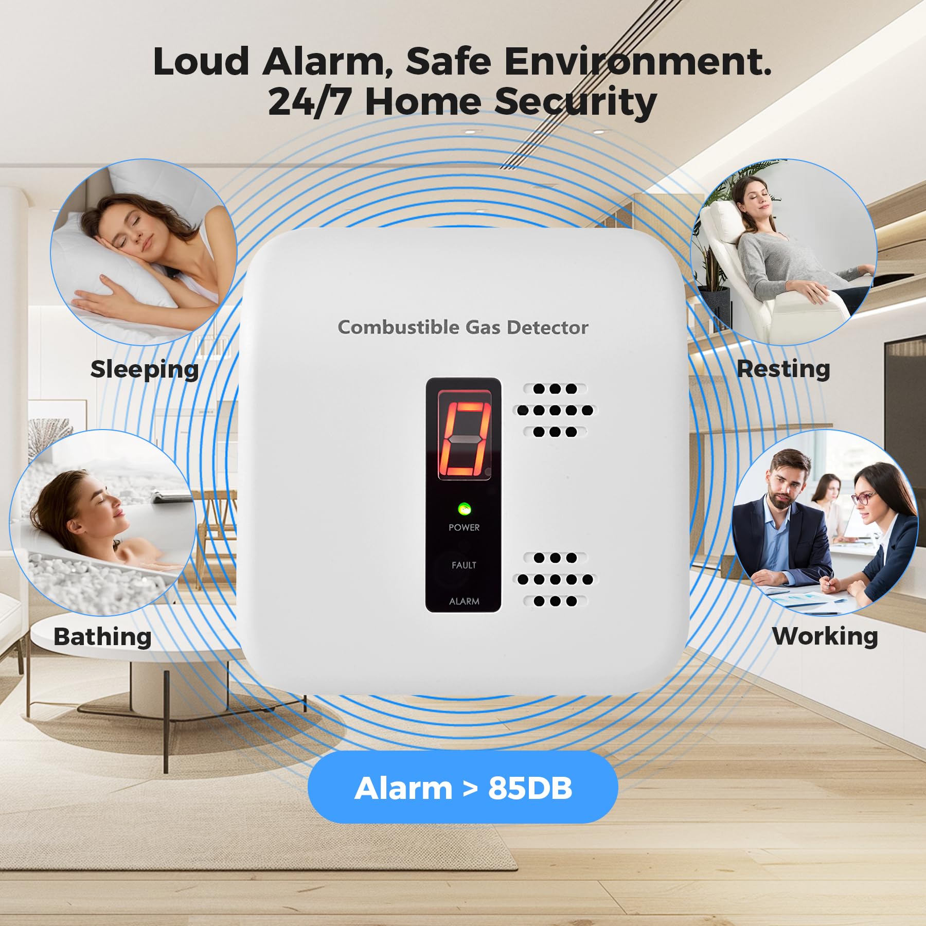 Xalire UL1484, CE, RoHS certified detector for dependable safety.
