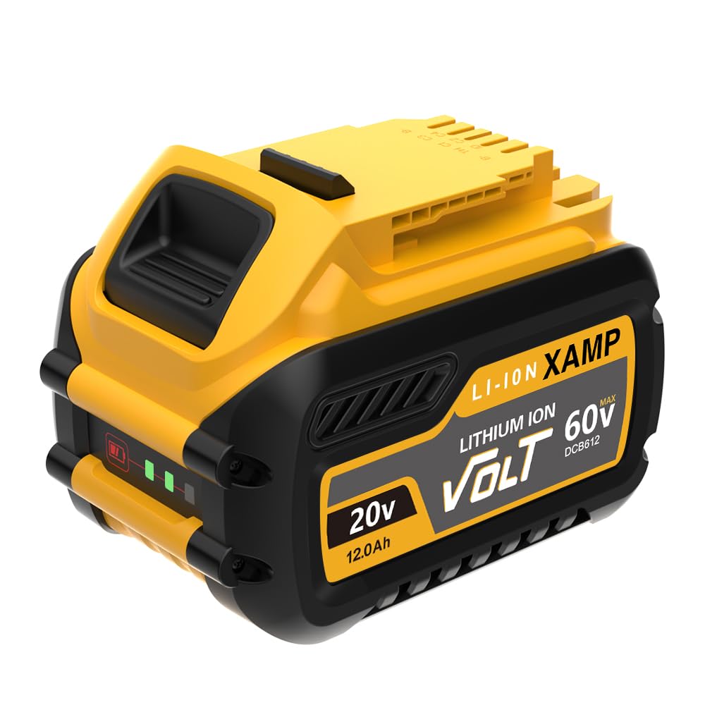 XAMP 12000mAh 60V battery front view showing compact design for easy handling