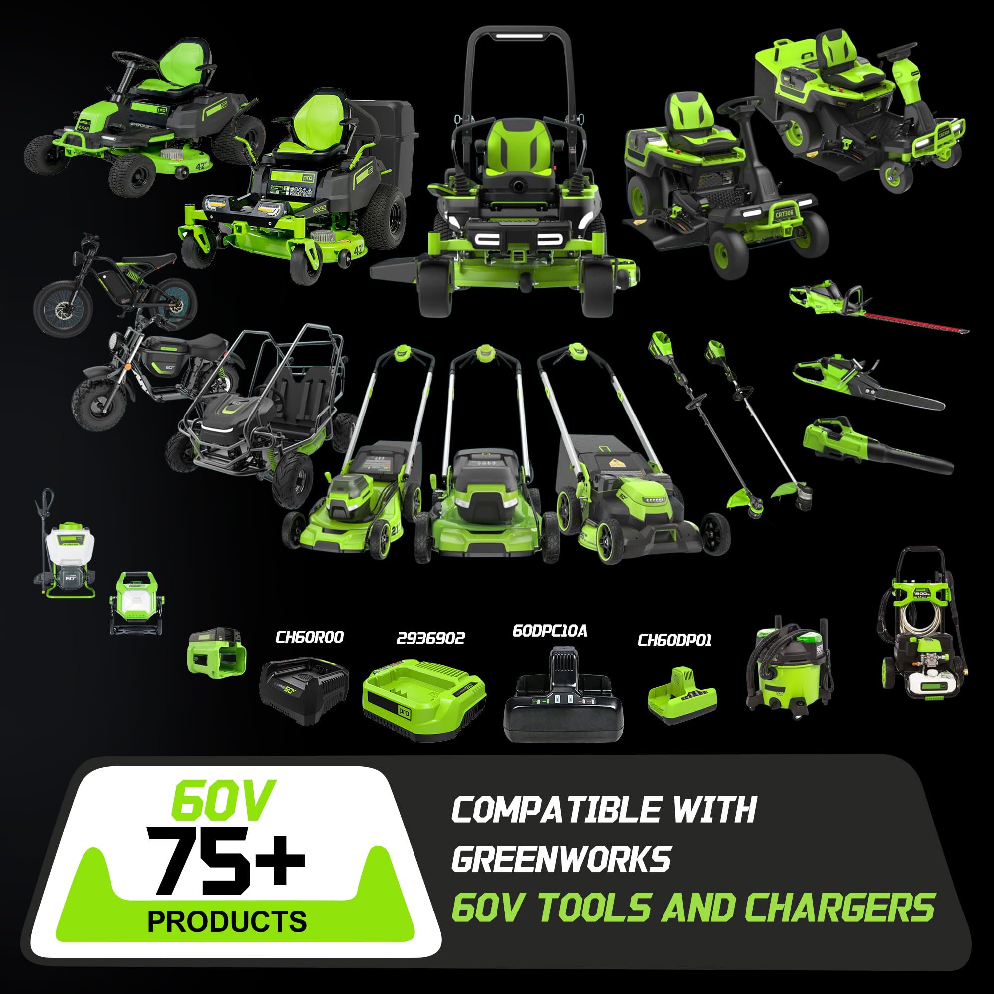 XAVITO 60V battery delivering 1200+ cycles for long life.