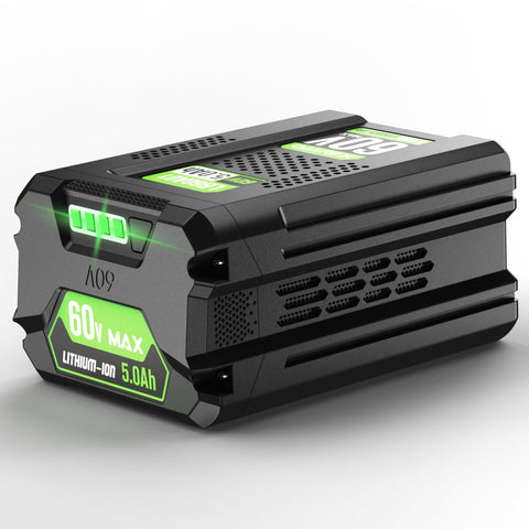 XAVITO 60V 5.0Ah battery with upgraded runtime for Greenworks tools.