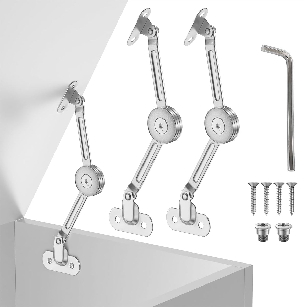 XBLWIN 2 pack lid-fixed hinges support 50lb lids for durable, reliable openings.
