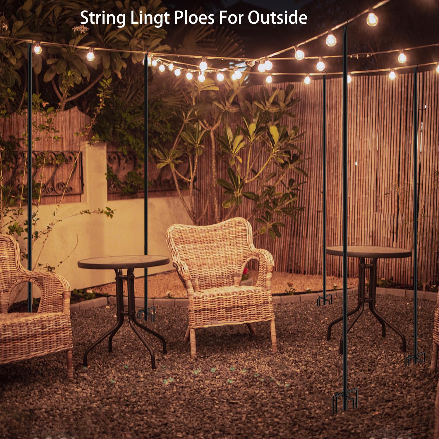 Xbrigh backyard lighting poles suit yard and front porch decor.