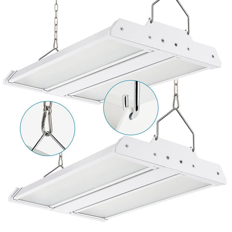 Xbuyee High Bay Light front view demonstrates intense daylight performance for warehouses.