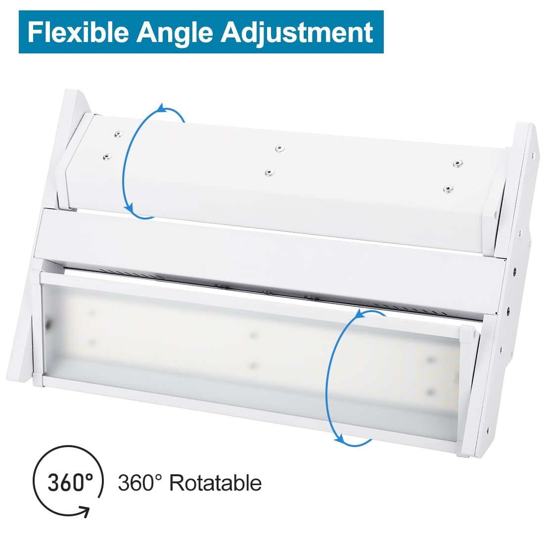 Xbuyee High Bay Light hanging kit facilitates fast ceiling mounting.