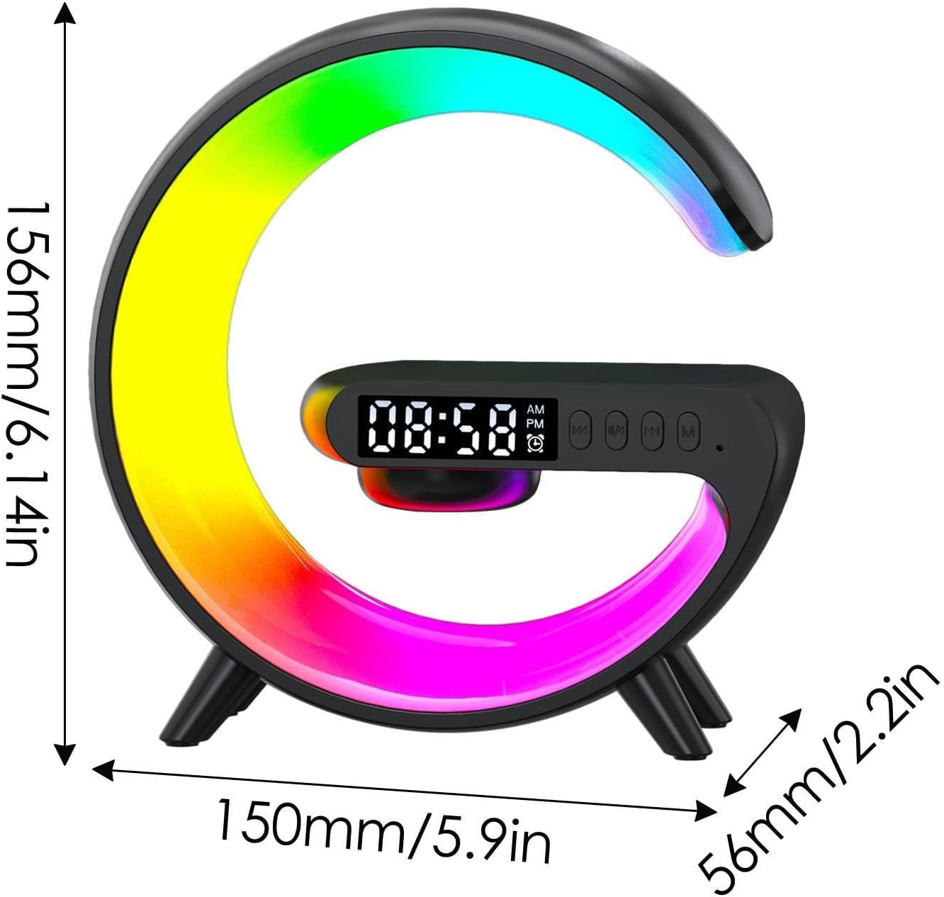 XCDIFA lamp emits soft ambient light for mood enhancement.