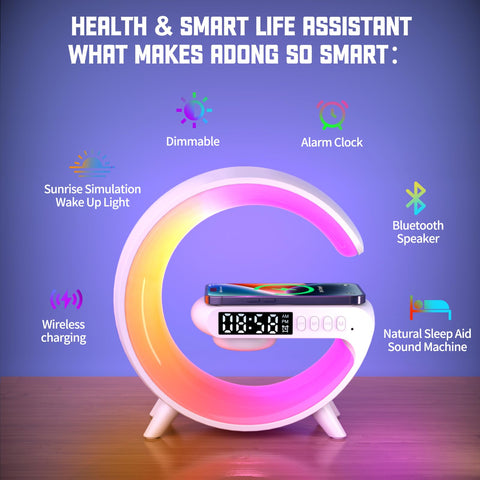 XCDIFA sunrise wake light demonstrates a warm glow for gradual mornings.