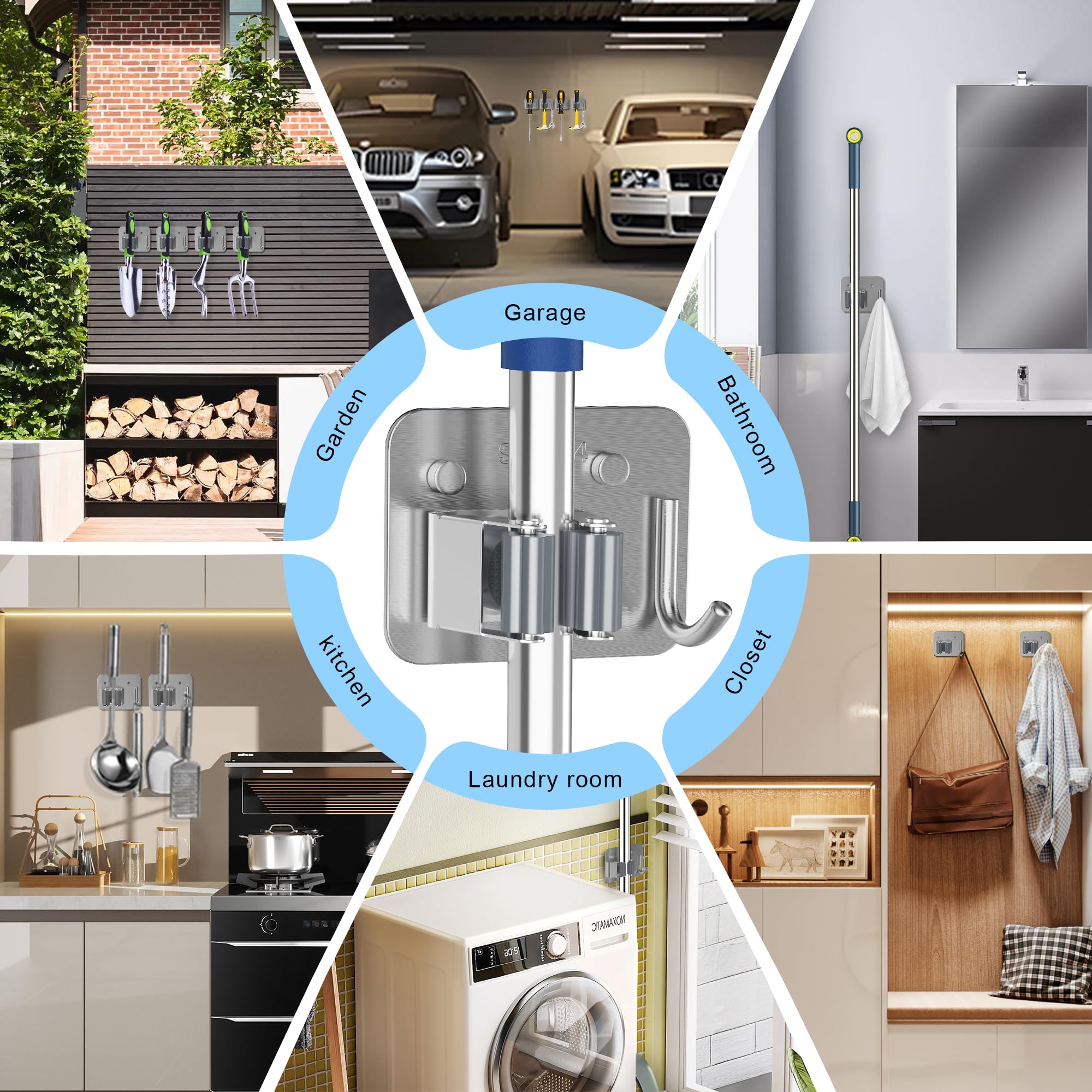 XCIXCI versatile organizer suitable for garage, laundry, kitchen, bathroom, and more