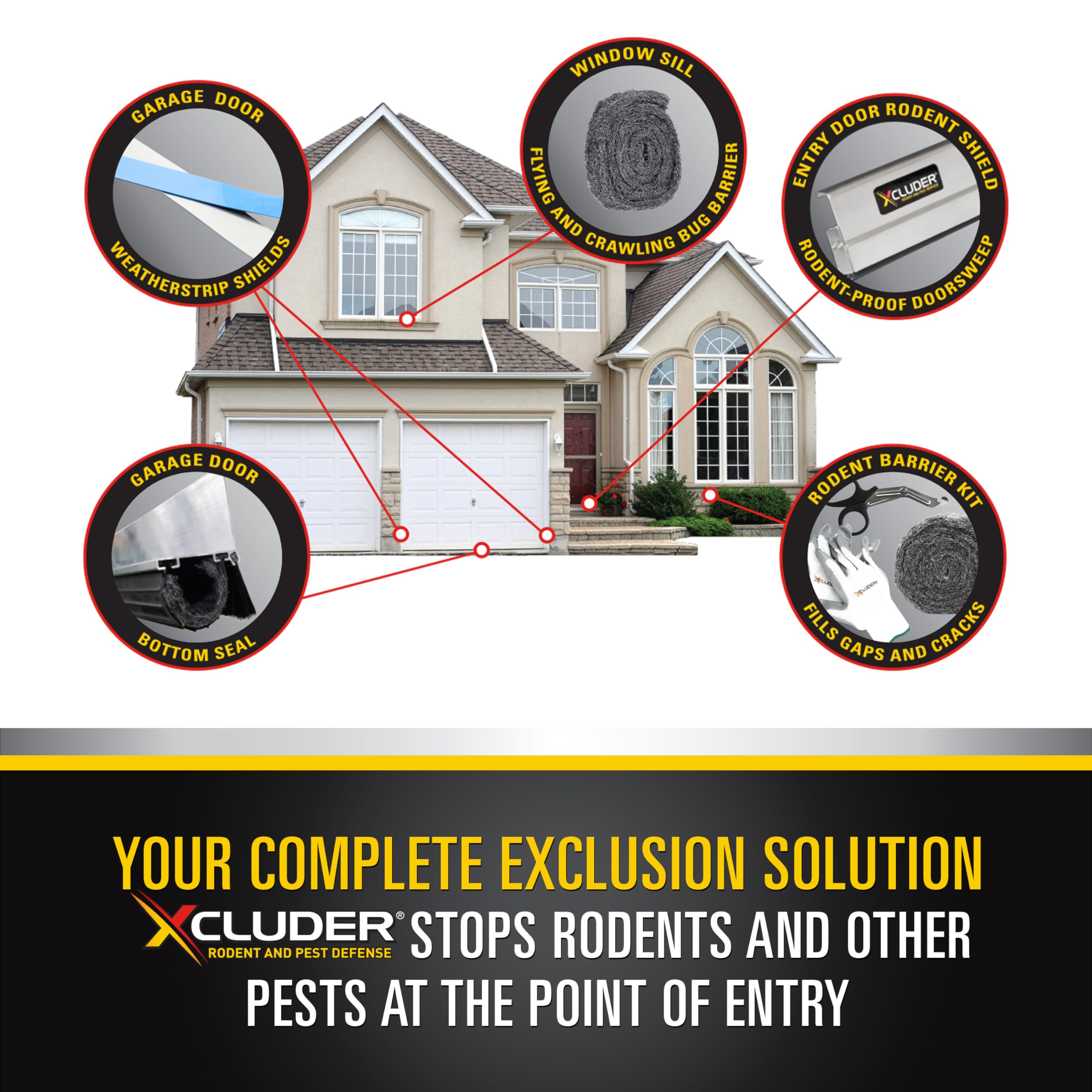 Xcluder 36in sweep cut-to-size for a perfect door fit