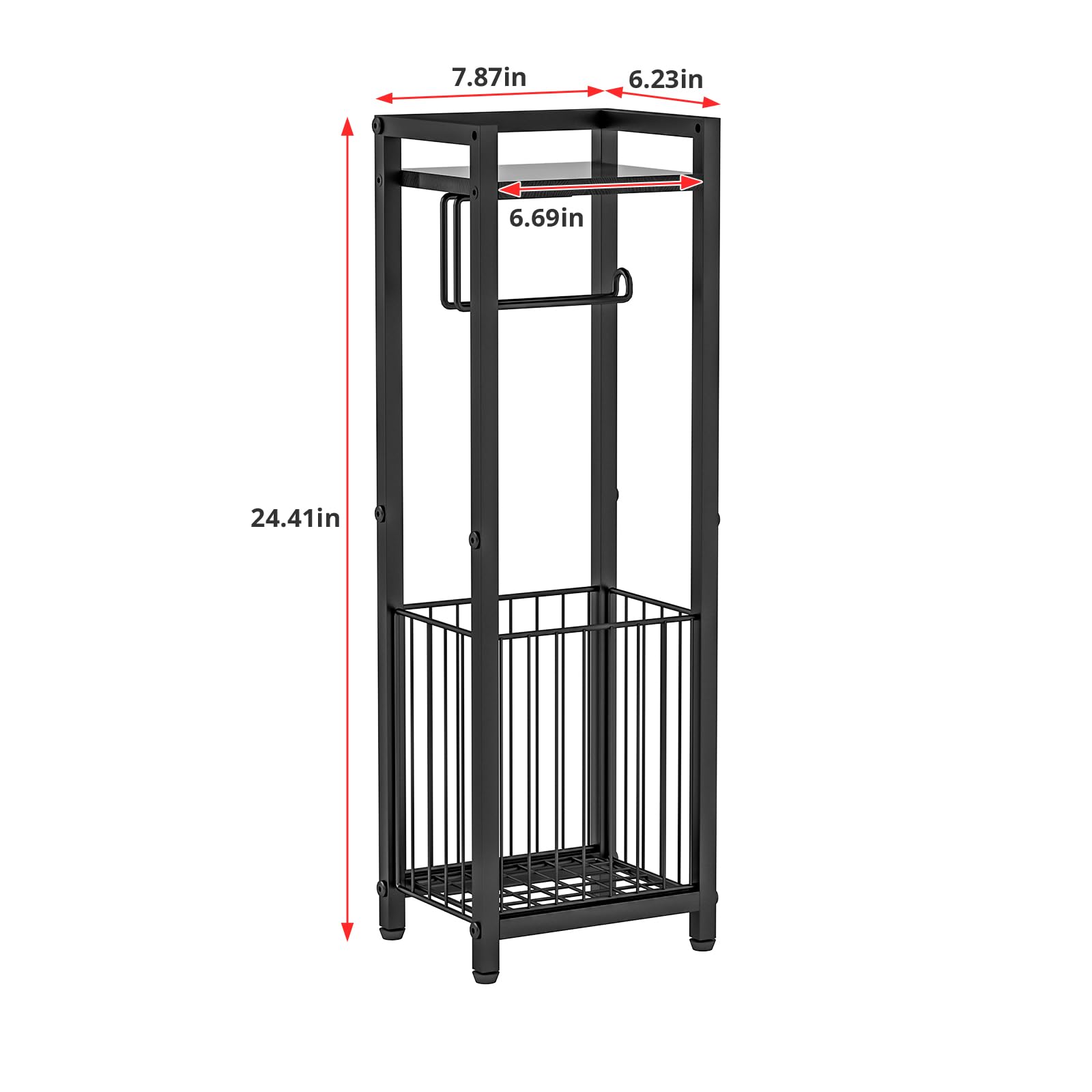 X-cosrack storage shelf top, extra space for phone, wipes, or decor